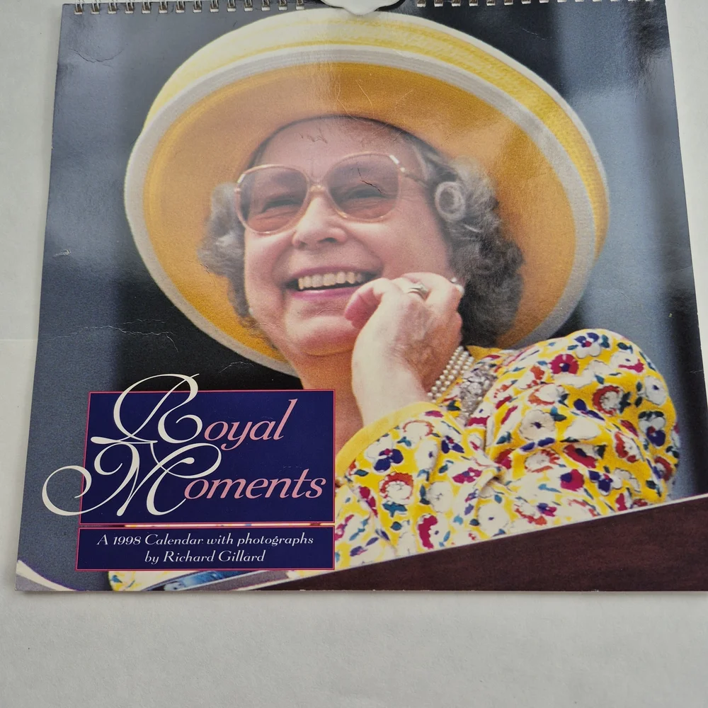 1998 Collectors British Royal Family Calendar 12 Month